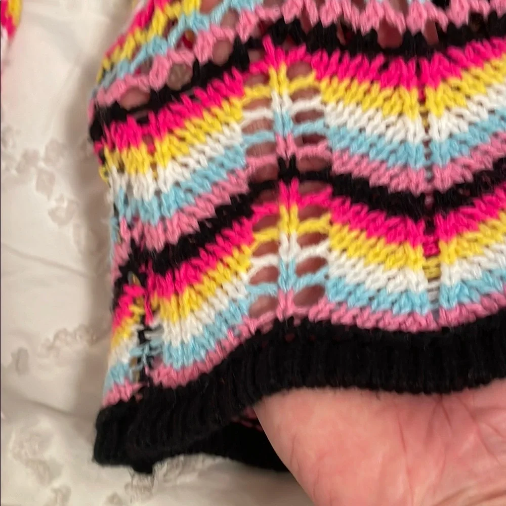 Multicolor Striped Women's Sweater large